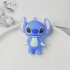Lindo llavero de dibujos animados de Stitch, llavero femenino, llavero de coche, muñeco de goma suave creativo, pequeño colgante al por mayor