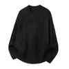 Mu Qiu Ropa para Hombre 700G Peso Pesado Estilo Old Money Suéter de Punto Trenzado Henley Manga Larga para Hombre Suéter Cálido Holgado para Hombre