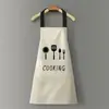 Avental de Cozinha Impermeável e à Prova de Óleo para Mulheres, Novo Estilo Fashion de Roupa de Trabalho para Adultos, Avental Unissex de Desenho Animado