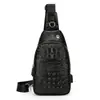 Nueva Bolsa de Pecho para Hombre de Moda de Gran Capacidad en Cuero PU Bolso Cruzado para Hombro Bolso de Pecho Casual de un Solo Hombro