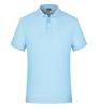Polo de Color Sólido con Solapa Pesada Ropa de Trabajo Camisa Cultural DIY Logotipo Estampado Camiseta de Manga Corta Ropa de Trabajo Algodón Puro