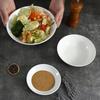 Tigela Redonda Rasa Imitação Porcelana Melamina Tigela Rasa Simples Prato Fundo para Comida Tigela de Macarrão para Hotel Comercial Forma Personalizada Popular Tigela de Salada Estilo Japonês