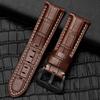 Correa de Reloj de Cuero Marino Grueso, Cuero Crazy Horse, Adecuada para Relojes Panerai, Correa de Cuero de Vaca Crazy Retro Rugosa Mate Europea y Americana