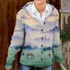 Comercio Exterior Transfronterizo Suéter Cardigan Chaqueta con Capucha Tejido de Lana Una Pieza D-Made Venta al por Mayor Dropshipping Amazon
