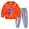 Conjunto de Sudadera para Niños Otoño/Invierno 2026, Nuevo Modelo Elegante para Niños Mayores, Forro Polar y Engrosado para Calor, Conjunto de Invierno de Manga Larga
