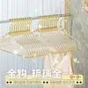 Percha de Hada de Acrílico para Ropa de Mujer Sin Marca para Uso Doméstico Plástico Transparente Tienda de Ropa Linda Cristal Polvo Dorado Percha de Ropa