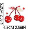 Nuevas Pegatinas de Tela Bordadas de Frutas Ropa Bolsa Parche Decorativo Cereza Boca Pequeña Etiqueta Bordada por Computadora Bordado Woodra Planchado