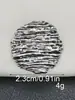 Botones Metálicos Plisados Arrugados para Abrigos, Cárdigans, Jeans, Botones Decorativos Cosidos a Mano, Accesorios para Manualidades, Aleación de Zinc, Electrochapado