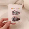 Nuevo Pasador Lindo de Gatito con Flor para Mujer con Pinza Lateral de Lazo para Flequillo Roto en la Frente Pinza de Pico de Pato Pasador