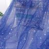 1 pieza para el cabello, tijera suelta, en stock hilo de estrella color mágico, tela de malla cielo estrellado, tela de estrella de cinco puntas fluorescente
