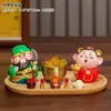 Figura de Decoración del Hogar del Dios de la Riqueza de Cinco Vías, Adorno de Altar para Buena Suerte y Deseos, Pequeño Dios de la Riqueza para Decoración de Escritorio de Oficina para Alivio del Estrés