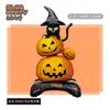 Base Inflable de Halloween de 120 cm Base de Bruja Navideña Esqueleto Fantasma Araña Decoración Fiesta Globo de Papel de Aluminio