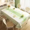 Toalha de Mesa Floral Fresca e Simples, Impermeável e à Prova de Óleo, Jogo Americano Sem Lavagem, Toalha de Mesa Retangular para Mesa de Jantar, Toalha de Mesa de Luxo Leve de Alta Qualidade para Mesa de Centro