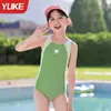 Novo Conjunto de Roupa de Banho Infantil 2026 para Meninas, Crianças Médias e Grandes, Maiô Profissional Peça Única, Doce e Estiloso para Meninas