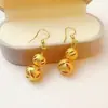 Vietnam oro arena galvanizado oro real elegante elegante elegante simple estilo occidental gancho para oreja de calabaza hembra en vivo comercio electrónico fábrica venta al por mayor