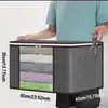 Bolsa de almacenamiento de gran capacidad para edredones, bolsa organizadora de ropa de tela no tejida, bolsa de embalaje para equipaje y mudanzas