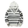 Suéter con Rayas de Color Contrastante Jianheng para Jóvenes, Falso Dos Piezas, Chaqueta Suéter con Capucha para Hombre y Mujer, Novedad Otoño e Invierno