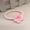 Pasador de Flor de Huevo Flor Rosa Dulce Pin de una Palabra Adorno para el Cabello de Flor de Cerezo para Niños Regalo para Clase Jardín de Infancia Cuerda para el Cabello Anillos para el Cabello
