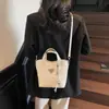 Bolso tipo bandolera cubo acolchado de alta calidad en color contrastante para mujer, nuevo de moda 2025, bolso cruzado versátil, bolso tote pequeño a la moda
