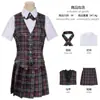Fantasia cosplay Academia de Bruxaria, conjunto de uniforme escolar estilo britânico retrô, traje cosplay de anime, vestimenta para apresentação de palco