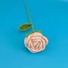 Buquê de rosa de lã tecido à mão flor artificial simulação rosa acabado presente de rosa para o Dia dos Namorados transfronteiriço