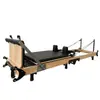 Cama plegable de núcleo de roble con patas ajustables y extensibles, madera maciza, cama de entrenamiento multifuncional, silenciosa y de bajo ruido, cama de núcleo para Pilates