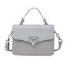 Bolso de Mano de Moda con Costuras en Color Contraste para Mujer 2025 Primavera Nuevo Bolso de Hombro Simple Versátil Bolso Cruzado Texturizado