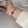 Pulsera de Perlas Irregulares Francesas Pulsera para Mujer Nicho Lujo Ligero Exquisita Moda Oro Media Pulsera Accesorios de Pulsera