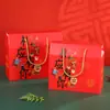 Caja de Regalo Universal Estilo Chino, Caja de Empaque de Especialidad Local, Caja Vacía, Caja de Papel Kraft Engrosado, Caja de Regalo Roja de Año Nuevo al por Mayor