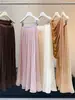 Elegante saia de tule plissada estilo francês para mulheres, outono de 2026, cintura alta, com caimento, linha A afina a silhueta, saia plissada com barra larga