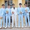 Alquiler de ropa de padrino, traje, traje formal de boda para hombre, traje de novio de alta gama, tallas grandes, préstamo de alquiler de ropa para grupo de hermanos.