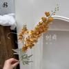 Imitação de flores 2 garfos para plantio de cabelo delphinium jacinto material de flores para auditório de casamento violeta flores falsas para casamento em casa atacado
