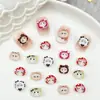Nuevo Sombrero Hello Kitty Dibujos Animados Accesorios para Uñas Fresa Estéreo Linda Gato Kitty Resina Accesorios para Uñas DIY