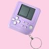 Mini videogame portátil Tetris máquina de jogo nostálgico brinquedo de descompressão chaveiro de presente criativo