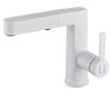 Torneira de lavatório universal com display digital para levantar e puxar, para bancada, quente e fria, pistola de vaso sanitário, off-white, doméstico, duas funções
