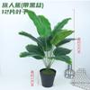 Simulación Planta Verde Espalda de Tortuga Anturio Flor Artificial Sala de Estar Decoración de Plástico Planta Verde de Pie en Maceta Decoración Bonsái