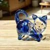 Enfeites Fofos de Gatinho de Vidro, Decorações de Gato Animal de Luxo Leve, Presentes de Lembrança de Viagem, Decorações de Mesa, Quente de Vendas Transfronteiriças