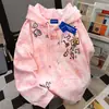 Moletom com Capuz Tie-Dye Rosa Vibe Americana Criativo Preguiçoso para Mulheres Outono e Inverno Nicho Design de Campus Top Graffiti