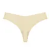 Fio Dental Europeu e Americano Feminino Sem Apertar Sexy Seda Gelada Sem Costura Roupa Íntima Esportes Yoga Invisível Cintura Baixa Fitness Calça em T