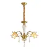 Nuevo Modelo 2025 Candelabro Totalmente de Cobre, Luz Principal para Sala de Estar, Estilo Francés, Americano, Europeo, Lámpara de Cristal de Lujo Ligero, Candelabro Grande para Comedor y Dormitorio