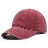 Cruz-border cor sólida lavada placa de luz boné de beisebol angustiado soft top picado cap na moda retro curvo chapéu de aba bordado LOGO