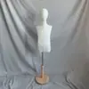 Adereços de Modelo Infantil, Manequim de Meio Corpo Coberto com Tecido, Alfinetável, para Exibição em Loja de Roupas Infantis, Manequim de Corte de Vestuário, Espuma