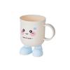 Taza de Lavado Estilo Ins para Dormitorio, de Aspecto Elegante y Linda, Taza de Enjuague Bucal con Boca de Ojo Grande y Pequeño, Vaso de Agua para Estudiante, Taza de Cepillo de Dientes para Pareja