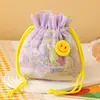Caja de regalo para el primer mes del bebé, Bolsa de regalo para el Día del Niño, Empaque de cumpleaños para un año, Caja de dulces para recuerdos de fiesta, Bolsa de malla para dulces de mano