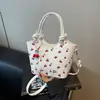 Bolso bandolera de axila de moda con textura, estilo retro de Hong Kong, diseño impreso 2025 de gran capacidad para mujer