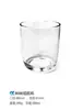 Taza de Vidrio para Velas al por Mayor Portavelas para Velas de Aromaterapia Taza para Dormitorio DIY Casero Taza Vacía de Vidrio para Aromaterapia con Tapa Taza para Fragancia