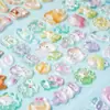 Adesivos Relevo Transfronteiriços Personalizados para Crianças, Animais de Desenho Animado, Adesivos Divertidos de Cristal com Estampagem a Quente Estéreo 3D, Adesivos para Decoração de Capa de Celular