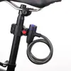 Candado antirrobo para bicicleta con cable de acero, directo de fábrica, con cadena para bicicleta de montaña, con anillo de bloqueo y llave