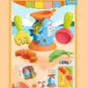 Brinquedos de Praia para Crianças Balde de Sorvete Conjunto Completo Ampulheta Brincar na Água Conjunto de Cavar Areia Balde Pá Brinquedos de Praia Atacado