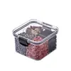 Pote de Armazenamento Selado, Recipiente Quadrado para Chá com Quatro Compartimentos, Pote de Armazenamento para Embalagens de Chá de Flor para Preservação da Saúde, Pote de Armazenamento de Plástico para Grãos e Alimentos